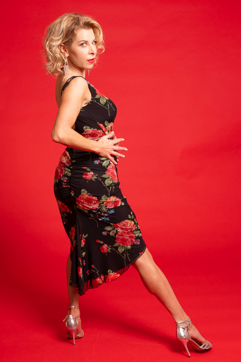Novela Lace Sabrina Performance Dress – Tango With Love