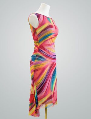 Aura Mesh Panel Dress