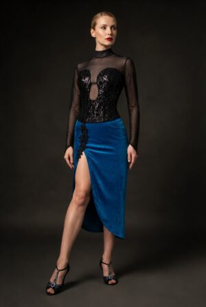 Marina Plunged Neck Showcase Dress