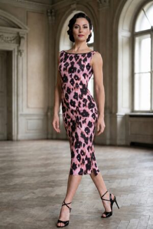Manuela Boat Neck Milonga Dress