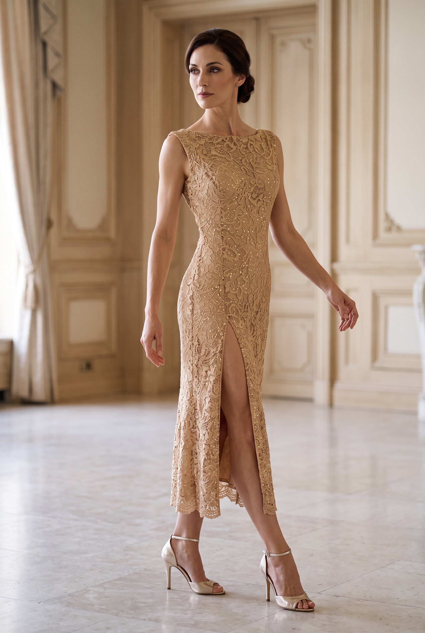 One-Of-A-Kind Sabrina Lace Showcase Dress